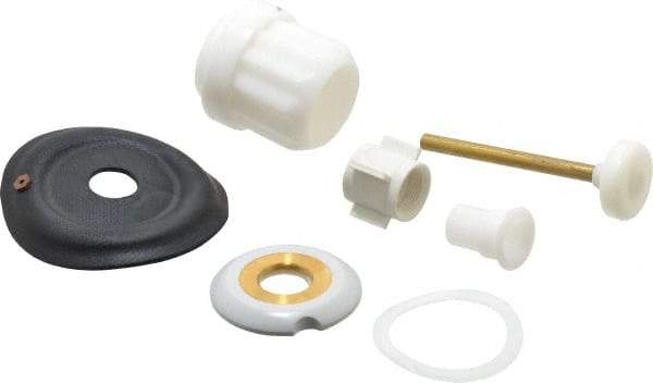 Made in USA - Toilet Flush Valve Repair Kit - For Use With Coyne and Delaney, Contain Relief Valve, Bushing, Auxiliary Valve Retainer with Seal, Diaphragm, Guides, Choke Ring, Main Seat, Friction Ring - Exact Tool & Supply
