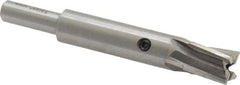 Value Collection - 13/32" Diam, 1/4" Shank, Diam, 4 Flutes, Straight Shank, Interchangeable Pilot Counterbore - Exact Tool & Supply