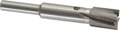 Value Collection - 15/32" Diam, 1/4" Shank, Diam, 4 Flutes, Straight Shank, Interchangeable Pilot Counterbore - Exact Tool & Supply