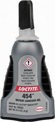 Loctite - 0.14 oz Bottle Clear Instant Adhesive - Series QuickTite, 5 to 30 sec Working Time, 24 hr Full Cure Time, Bonds to Metal & Plastic - Exact Tool & Supply