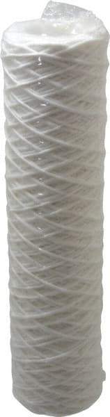 Parker - 2-1/2" OD, 1µ, Polyester String-Wound Cartridge Filter - 10" Long - Exact Tool & Supply