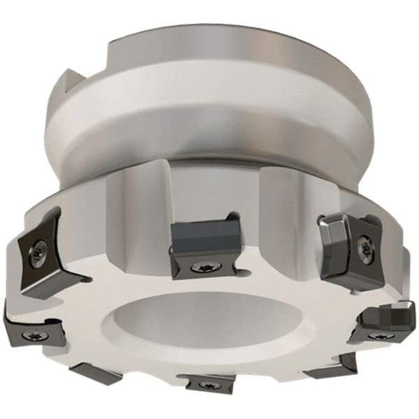 Iscar - 63mm Cut Diam, 22mm Arbor Hole, 3mm Max Depth of Cut, 86° Indexable Chamfer & Angle Face Mill - 8 Inserts, LN.. 1106 Insert, Right Hand Cut, 8 Flutes, Series TangMill - Exact Tool & Supply
