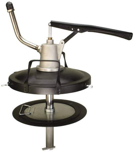 PRO-LUBE - Grease Lubrication 54 Gal/Stroke Flow Aluminum & Steel Lever Hand Pump - For 25 to 50 Lb & 5 Gal Container - Exact Tool & Supply