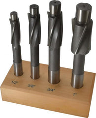 Value Collection - 1/2 to 1" Socket Head Cap Screw Compatible, High Speed Steel, Solid Pilot Counterbore Set - Exact Tool & Supply