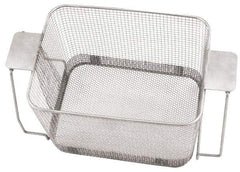 CREST ULTRASONIC - Stainless Steel Parts Washer Basket - 7" High x 273.05mm Wide x 482.6mm Long, Use with Ultrasonic Cleaners - Exact Tool & Supply