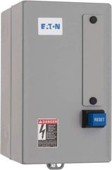 Eaton Cutler-Hammer - 240 Coil VAC, 18 Amp, NEMA Size 1, Nonreversible Enclosed Enclosure NEMA Motor Starter - 7-1/2 hp at 1 Phase, 1 Enclosure Rating - Exact Tool & Supply