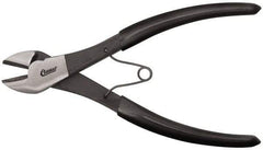 Clauss - 7" OAL, Wire Cutter - 7/8" Jaw Length x 1-1/8" Jaw Width, Standard Head, Vinyl Coated Handle - Exact Tool & Supply