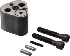 Dayton Lamina - 1/2" Shank Diam, 2" Base Length x 1.97" Base Width x 1-5/8" Base Height, 3/8-16 Thread, Alloy Steel Mold Punch Retainer - 1/4" Dowel Diam, 3/4" Length Between Dowel & Screw, 2" Thread Length, Ball Lock, Heavy Duty (HRT) Series - Exact Tool & Supply