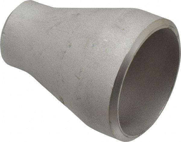 Merit Brass - 2 x 1" Grade 304L Stainless Steel Pipe Concentric Reducer - Butt Weld x Butt Weld End Connections - Exact Tool & Supply