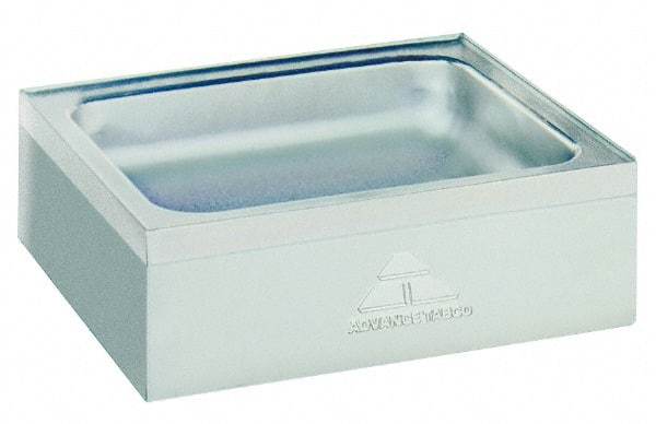 Eagle MHC - 16" Long x 19" Wide Inside, 1 Compartment, Grade 304 Stainless Steel Stainless Steel Mop Sink-Floor Mounted - 18 Gauge, 24-5/8" Long x 21-1/2" Wide x 12-1/2" High Outside, 8" Deep - Exact Tool & Supply