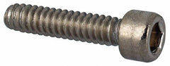 Value Collection - #4-40 UNC Hex Socket Drive, Socket Cap Screw - Grade 316 Stainless Steel, 1/2" Length Under Head - Exact Tool & Supply