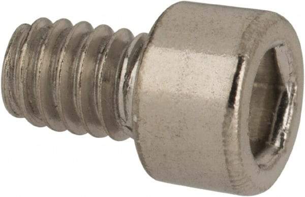 Value Collection - #8-32 UNC Hex Socket Drive, Socket Cap Screw - Grade 316 Stainless Steel, 1/4" Length Under Head - Exact Tool & Supply