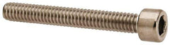 Value Collection - #8-32 UNC Hex Socket Drive, Socket Cap Screw - Grade 316 Stainless Steel, 1-1/4" Length Under Head - Exact Tool & Supply