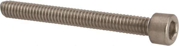 Value Collection - #8-32 UNC Hex Socket Drive, Socket Cap Screw - Grade 316 Stainless Steel, 1-1/2" Length Under Head - Exact Tool & Supply