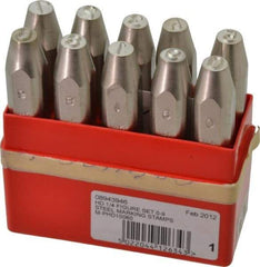 Pryor - 10 Piece, 1/4" Character Steel Stamp Set - Figures, Heavy Duty - Exact Tool & Supply