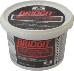 Harris Products - 1 Lb. Bridgit Flux - Jar Container - Exact Tool & Supply