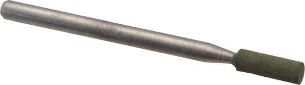 Cratex - 1/8" Max Diam x 3/8" Thick, Shape Code W145, Rubberized Point - Fine Grade, Aluminum Oxide - Exact Tool & Supply