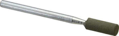 Cratex - 3/16" Max Diam x 1/2" Thick, Shape Code W154, Rubberized Point - Fine Grade, Aluminum Oxide - Exact Tool & Supply