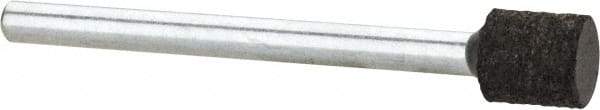 Cratex - 1/4" Max Diam x 1/4" Thick, Shape Code W160, Rubberized Point - Medium Grade, Aluminum Oxide, Mounted - Exact Tool & Supply