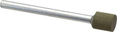 Cratex - 1/4" Max Diam x 1/4" Thick, Shape Code W160, Rubberized Point - Fine Grade, Aluminum Oxide, Mounted - Exact Tool & Supply