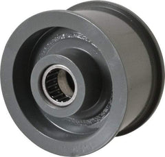 Browning - 2-1/2" Cast Iron Flat Face Idler - Drive Tighteners & Idlers - Exact Tool & Supply