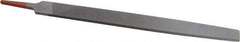 Simonds File - 12" Long, Second Cut, Flat American-Pattern File - Double Cut, Tang - Exact Tool & Supply