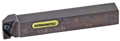 Kennametal - STGC, Left Hand Cut, 25mm Shank Height x 25mm Shank Width, Neutral Rake Indexable Turning Toolholder - 150mm OAL, TC..16T3.. Insert Compatibility, Series Screw-On - Exact Tool & Supply