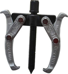 Value Collection - 1-1/2" to 3" Spread, 2 Ton Capacity, Gear Puller - 60mm Reach, For Bearings, Gears & Pulleys - Exact Tool & Supply