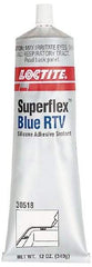Loctite - 12 oz Tube Blue RTV Silicone Gasket Sealant - 500°F Max Operating Temp, 30 min Tack Free Dry Time, 24 hr Full Cure Time, Series 234 - Exact Tool & Supply