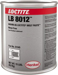 Loctite - 15 Lb Can General Purpose Anti-Seize Lubricant - Molybdenum Disulfide, 750°F, Black - Exact Tool & Supply