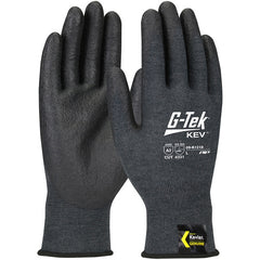 09-K1218/XL Gloves w/Kevlar Brand - G-Tek KEV - Kevlar Engineered Yarn - Gray 18 Gauge - NeoFoam - ANSI A3 - Exact Tool & Supply