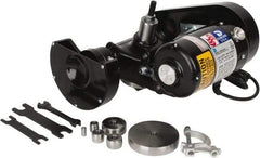Dumore - Interchangeable, Internal and External Spindle, Tool Post Grinder - 1/8, 9 to 20 Inch Lathe Swing Compatibility, 0.75 hp, 120 Volts - Exact Tool & Supply