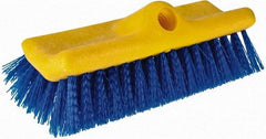 Rubbermaid - 2" Bristle Length, Polypropylene Scrub Brush - 10" OAL, Blue, Plastic Block - Exact Tool & Supply