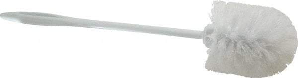 Rubbermaid - 14-1/2" OAL Toilet Bowl Brush - Polypropylene Bristles, 1-1/8" Bristle Length, 14-1/2" Plastic Handle, White - Exact Tool & Supply