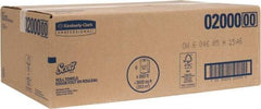 Scott - Hard Roll of 1 Ply White Paper Towels - 8" Wide, 950' Roll Length - Exact Tool & Supply