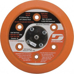 Dynabrade - 6" Diam Disc Backing Vacuum Replacement Pad - Medium Density, 13,000 RPM - Exact Tool & Supply