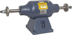 Baldor - 8" Wheel Diam x 1-1/4" Wheel Width, 3/4 hp Buffer - 3/4" Arbor Hole Diam, 1 Phase, 3,600 Max RPM, 115/230 Volts - Exact Tool & Supply