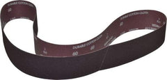 Norton - 2-1/2" Wide x 60" OAL, 60 Grit, Aluminum Oxide Abrasive Belt - Aluminum Oxide, Medium, Coated, X Weighted Cloth Backing, Series R228 - Exact Tool & Supply