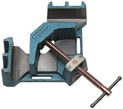 Wilton - Fixed Angle, 2 Axes, 4-1/8" Long, 2-3/8" Jaw Height, 4-3/8" Max Capacity, Cast Iron Angle & Corner Clamp - 90° Clamping Angle - Exact Tool & Supply