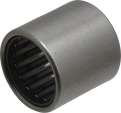 IKO - 0.63" Bore Diam, 2,950 Lb. Dynamic Capacity, 16 x 22 x 22mm, Caged, Open End, Shell Needle Roller Bearing - 0.866" Outside Diam, 0.866" Wide - Exact Tool & Supply