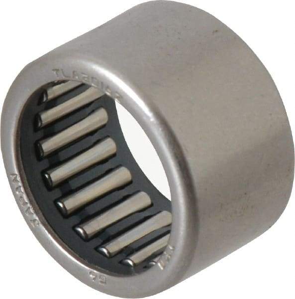 IKO - 0.787" Bore Diam, 2,850 Lb. Dynamic Capacity, 20 x 26 x 16mm, Caged, Open End, Shell Needle Roller Bearing - 1.024" Outside Diam, 0.63" Wide - Exact Tool & Supply