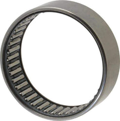 IKO - 2.165" Bore Diam, 7,100 Lb. Dynamic Capacity, 55 x 63 x 20mm, Caged, Open End, Shell Needle Roller Bearing - 2.48" Outside Diam, 0.787" Wide - Exact Tool & Supply