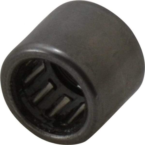 INA Bearing - 0.315" Bore Diam, 620 Lb. Dynamic Capacity, 8 x 12 x 10mm, Caged, Single Seal, Open End, Shell Needle Roller Bearing - 0.472" Outside Diam, 0.394" Wide - Exact Tool & Supply