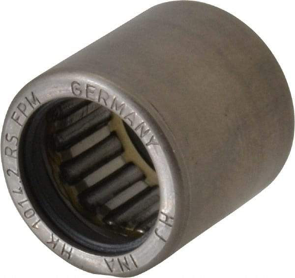 INA Bearing - 0.394" Bore Diam, 990 Lb. Dynamic Capacity, 10 x 14 x 14mm, Caged, Double Seal, Open End, Shell Needle Roller Bearing - 0.551" Outside Diam, 0.551" Wide - Exact Tool & Supply