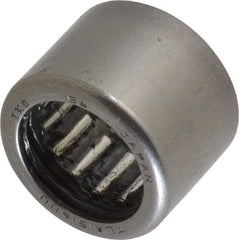 IKO - 0.591" Bore Diam, 1,750 Lb. Dynamic Capacity, 15 x 21 x 16mm, Caged, Double Seal, Open End, Shell Needle Roller Bearing - 0.827" Outside Diam, 0.63" Wide - Exact Tool & Supply