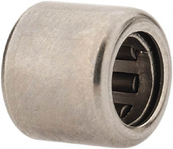INA Bearing - 5/32" Bore Diam, 285 Lb. Dynamic Capacity, 5/32 x 9/32 x 1/4", Caged, Open End, Shell Needle Roller Bearing - 9/32" Outside Diam, 1/4" Wide - Exact Tool & Supply