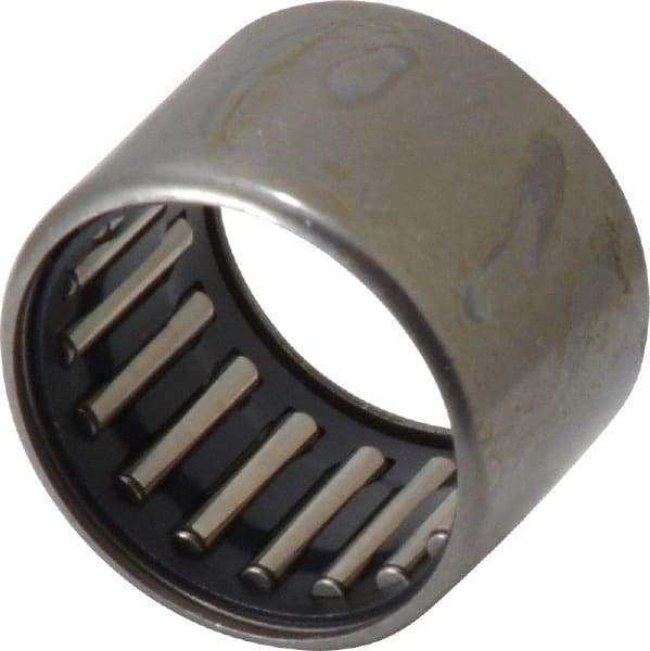 IKO - 11/16" Bore Diam, 2,460 Lb. Dynamic Capacity, 11/16 x 7/8 x 5/8", Caged, Open End, Shell Needle Roller Bearing - 7/8" Outside Diam, 5/8" Wide - Exact Tool & Supply