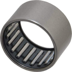 IKO - 1" Bore Diam, 4,150 Lb. Dynamic Capacity, 1 x 1-1/4 x 3/4", Caged, Open End, Shell Needle Roller Bearing - 1-1/4" Outside Diam, 3/4" Wide - Exact Tool & Supply