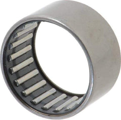 IKO - 1-1/8" Bore Diam, 4,250 Lb. Dynamic Capacity, 1-1/8 x 1-3/8 x 3/4", Caged, Open End, Shell Needle Roller Bearing - 1-3/8" Outside Diam, 3/4" Wide - Exact Tool & Supply