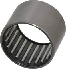 IKO - 1-1/8" Bore Diam, 5,800 Lb. Dynamic Capacity, 1-1/8 x 1-3/8 x 1", Caged, Open End, Shell Needle Roller Bearing - 1-3/8" Outside Diam, 1" Wide - Exact Tool & Supply